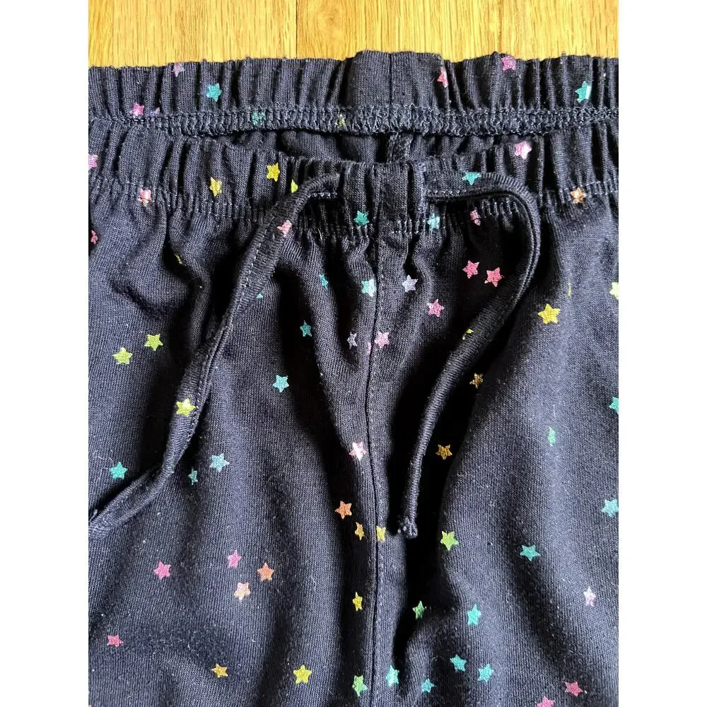 Gap 2-Bundle White Leopard & Navy Stars Jogger Pajamas Pants (Youth size 12)